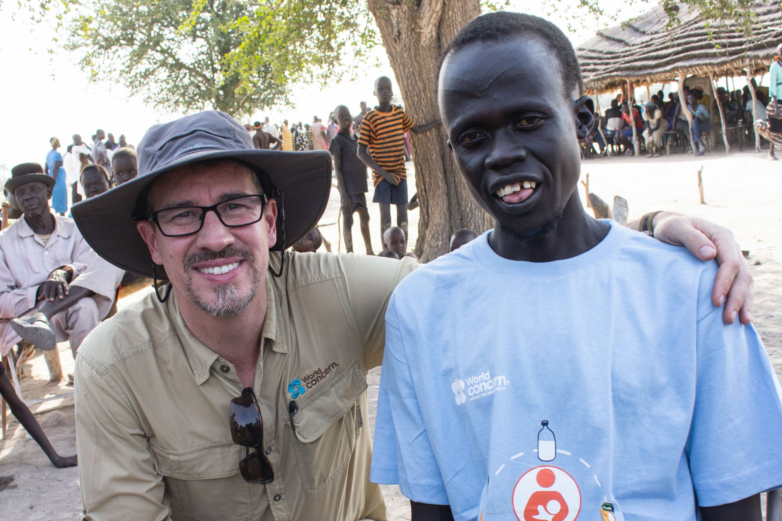 Deng with Pastor Steve